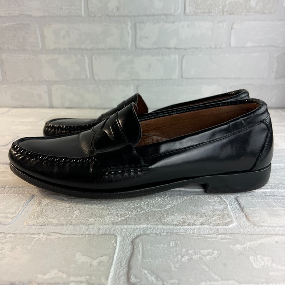 Allen Edmonds Walden Penny Loafers Mens 10.5 B Black Leather‎ Dress Shoes 42470 main image 11